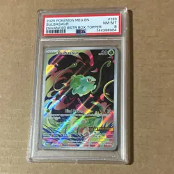 Pokemon Bulbasaur Mega Evolution Stamped Holo 133/132 PSA 8 - Image 1