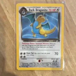 Pokemon Team Rocket Dark Dragonite Rare 5/82 , No Holo Error, NM-Mint Condition - Image 1