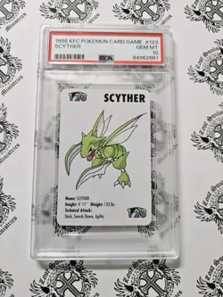 PSA 10 GEM MINT Scyther 1998 KFC Pokemon Card🔥 - Image 1
