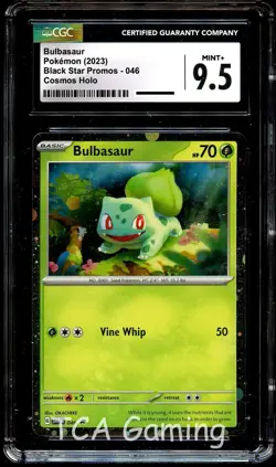 CGC 9.5 MINT+ Bulbasaur SVP046 COSMOS HOLO PROMO Pokemon Card - Image 1