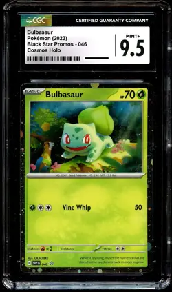 CGC 9.5 MINT+ Bulbasaur SVP046 COSMOS HOLO PROMO Pokemon Card - Image 2
