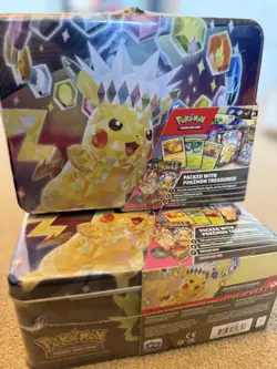 2024 Nov POKEMON TCG Surging Sparks Collectors Chest (6 booster packs)- Sealed - Image 2