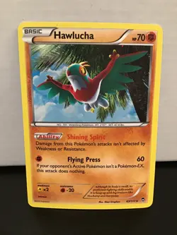 Hawlucha Pokemon Furious Fists 63/111 Cosmos Holo Rare - Image 1