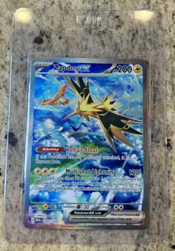 Pokemon TCG Scarlet & Violet 151 Zapdos Ex Secret Illustration Rare 202/165 NM - Image 3