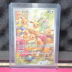Pokemon Eevee 188/167 Illustration Rare Holo Sv06 Twilight Masquerade English - Image 1