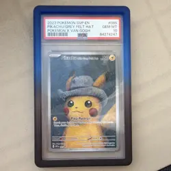 Pokemon Pikachu with Grey Felt Hat 085 Scarlet & Violet Promo PSA 10 2023 - Image 1