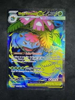 ✅Pokemon MEGA VENUSAUR ex 155/132 Mega Evolution Ultra Rare Full Art English NM - Image 1