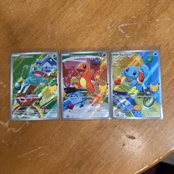 Pokemon 2026 First Partner Kanto Set Bulbasaur Charmander Squirtle NM - Image 1