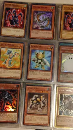 Konami Yu-Gi-Oh! TCG Card Lot Blue-Eyes, Dark Magician, Foils, Binder - Image 3