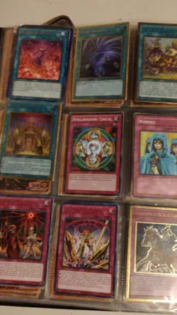 Konami Yu-Gi-Oh! TCG Card Lot Blue-Eyes, Dark Magician, Foils, Binder - Image 5