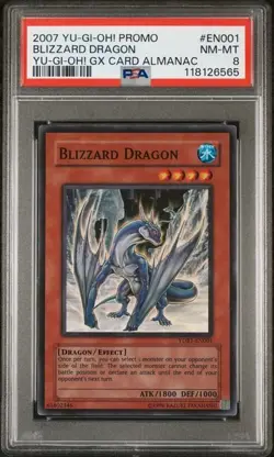 Yu-Gi-Oh! Blizzard Dragon YDB1-EN001 PSA 8 - Image 1