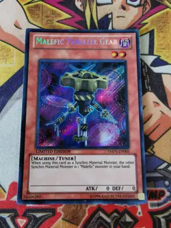 Malefic Parallel Gear ymp1-en003 *US PRINT* Ltd Ed (VLP) Secret Rare Yu-Gi-Oh! - Image 3