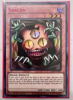 Yu-Gi-Oh! Legendary Duelists Season 3 Sangan Ultra Rare Red Text - Image 1
