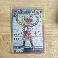 Pokemon Cinderace ex 157/142 SV07 Stellar Crown Holo Full Art Ultra Rare Card - Image 1