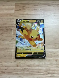 Pikachu V #SWSH285 Holo Black Star Promo Pokemon Card - Image 1