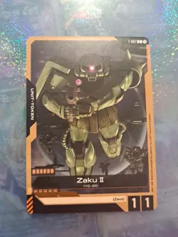 Zaku II Token - T-007 NM - Gundam TCG Card Game - Image 1