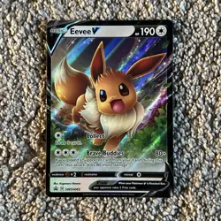 Eevee V SWSH065 Black Star Promo Pokemon TCG Card - Image 1
