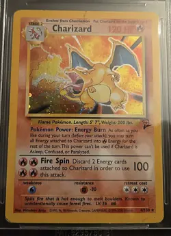 2000 Charizard Base Set 2 Holo Beckett 4 VG - EX Vintage Pokemon Card - Image 1