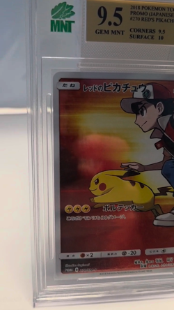 Red's Pikachu MNT 9.5 - #270/Sm-p 20th Anniversary Promo Card 2018 - Image 2