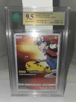 Red's Pikachu MNT 9.5 - #270/Sm-p 20th Anniversary Promo Card 2018 - Image 3
