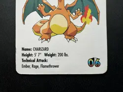 Charizard #6 KFC Pokemon mini card promo 1998 - Image 3