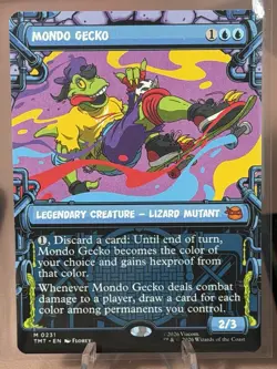 Mondo Gecko - Showcase Teenage Mutant Ninja Turtles NM-Mint MTG TMNT 🔥 Mythic - Image 1