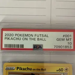 Pokemon Pikachu on the Ball 001/005 PSA 10 - Image 4