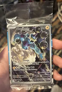 Thundurus SV209 Sealed Pokemon Center Stamped Black Bolt Black Star Promo - Image 1
