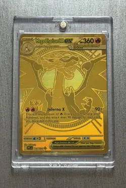 2025 Pokemon PFL EN Mega Hyper Rare #130 Mega Charizard X ex PACK FRESH 🔥 🔥 - Image 1