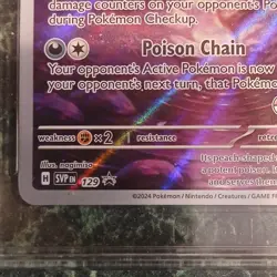Pokemon Pecharunt Black Star Promo Holo 129 TAG 10 Sv: Scarlet & Violet Card - Image 3