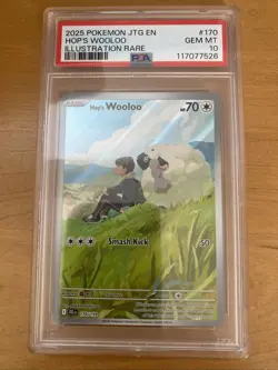 Hop's Wooloo Illustration Rare PSA 10 Pokemon Journey Together 170/159 - Image 1