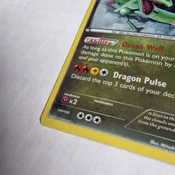 Pokemon TCG Rayquaza XY Black Star Promo Rare Cosmos Holo Card XY64 - Image 4