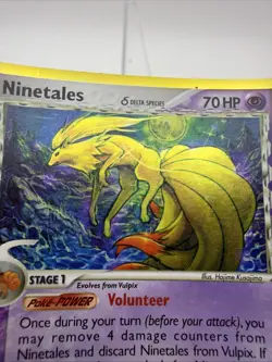Ninetales EX Dragon Frontiers 8/101 Holo Rare Pokemon TCG MP - Image 3