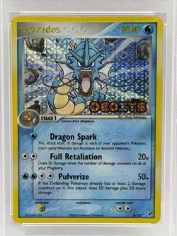 2005 Pokemon Ex Deoxys Gyarados Reverse Foil #8 Stamp PSA 8 NM-MT 8/107 - Image 2