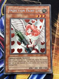 Injection Fairy Lily LOD-100 Secret Rare LP/MP Unlimited Edition Yu-Gi-Oh - Image 1