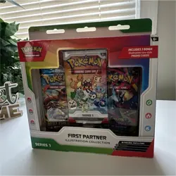 Pokemon First Partner Illustration Collection Series 1 Promo Pack Sticker Sheet - Image 1