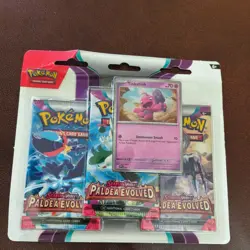 Paldea Evolved Triple Blister Tinkatink Promo New & Sealed Pokemon TCG - Image 1