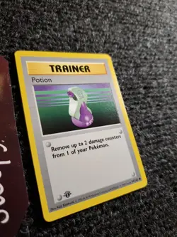 1999 POKEMON TRAINER Shadowless 1ST EDITION #94/102 POTION NM - Image 3