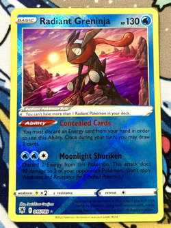 Radiant Greninja 046/189 - Astral Radiance Pokemon TCG Holo - Near Mint - Image 1