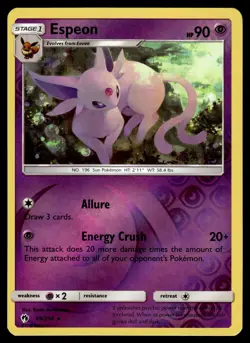 Espeon Reverse Holo 89/214 SM - Lost Thunder Pokemon - Image 1