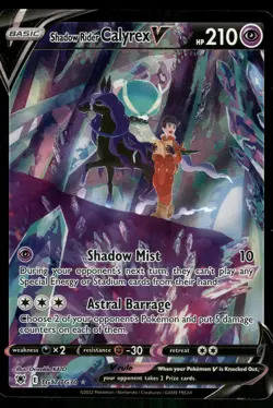 Shadow Rider Calyrex V TG17/TG30 SWSH10: Astral Radiance Trainer Gallery Pokemon - Image 1