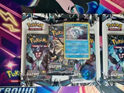 Pokemon TCG: Ultra Prism Blister 3 Booster Pack X2 Porygon-Z & Vulpix Promo - Image 2