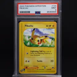 PSA 9 Pikachu 124/165 Expedition 2002 E Series WOTC Graded Pokemon TCG - Image 1