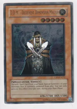 YUGIOH! D.D.M. - DIFFERENT DIMENSION MASTER - ULTIMATE RARE - CRV-EN032 LP+ - Image 1