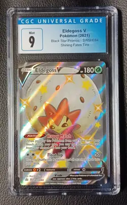 Pokemon Eldegoss V SWSH084 CGC 9 Shining Fates promo 84 CGC 9 - Image 1