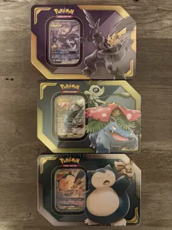 Pokemon Sun & Moon Tag Team Tin - Eevee & Snorlax - Sealed - Image 2