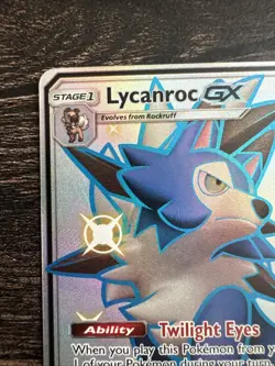Lycanroc GX SV67/SV94 Rare Shiny GX Hidden Fates Shiny Vault Pokemon Near Mint - Image 2