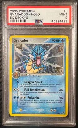 2005 POKEMON EX DEOXYS #8 GYARADOS-HOLO PSA 9 - Image 1