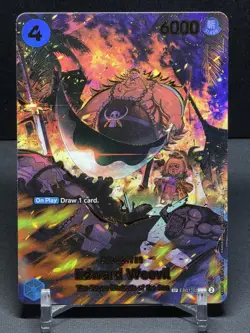 Edward Weevil SP R EB01-023 THE AZURE SEA'S SEVEN ONE PIECE Card ENGLISH OP14 - Image 1