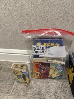 Pokemon TCG 200+ Card Lot Pikachu Plush, Card Boxes & Sleeves Card Binders Etc - Image 3